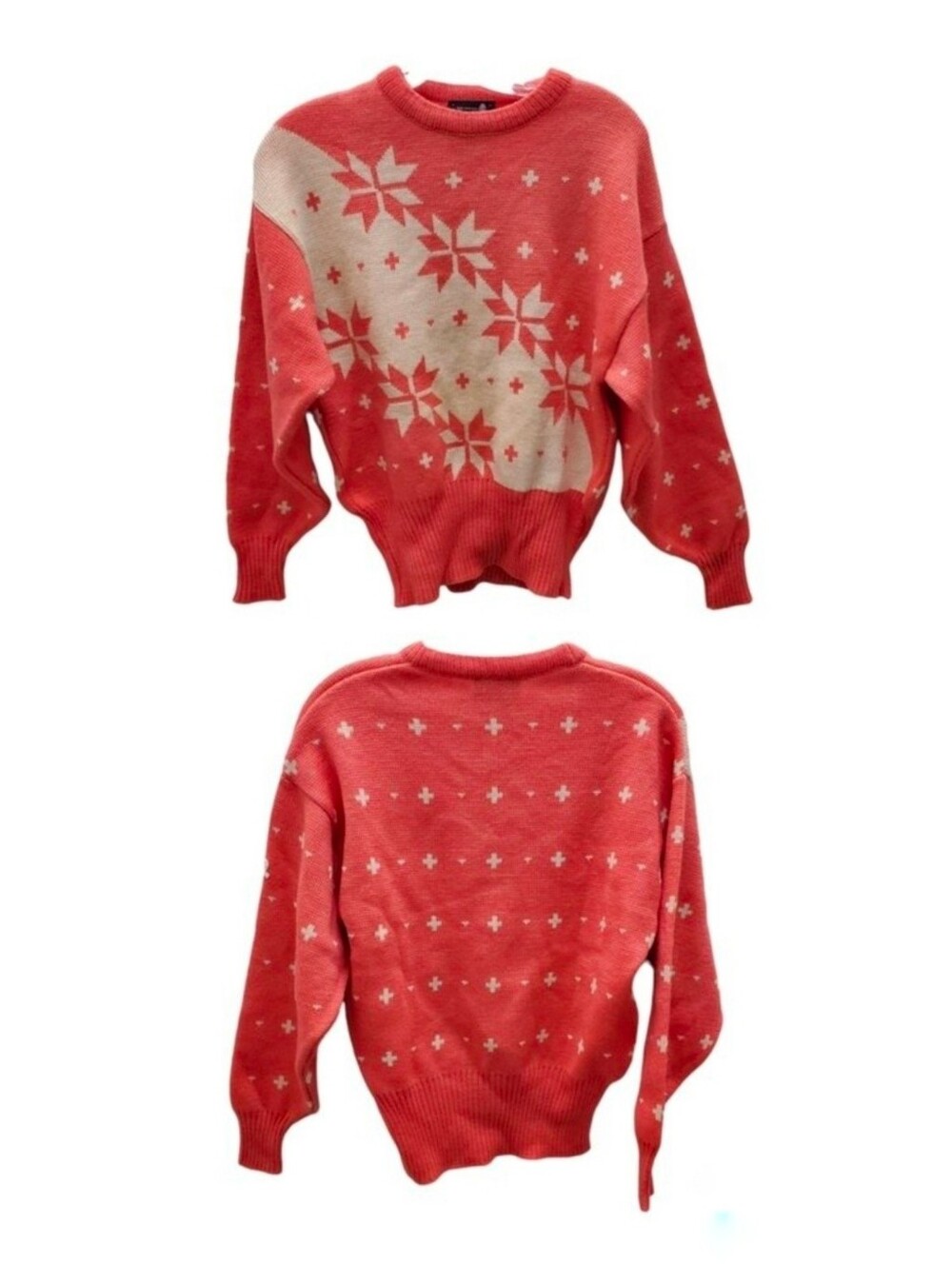 Vintage Demetre Sweater Virgin Wool Nordic Knit Ski Snow Fair Isle